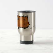 Cartoon Guinea Schweinefleisch (Peeling) Reisebecher (Mittel)