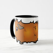 Cartoon Guinea Schweinefleisch (Peeling) Tasse (Vorderseite Links)