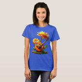 Cartoon Guitar T - Shirt - Stickers Illustration (Vorne ganz)