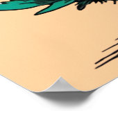 Cartoon Guitarist Poster (Ecke)