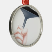 Cartoon-Gummiwalze-Hand Silbernes Ornament (Rechts)