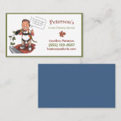 Cartoon Gutter Clearing Service Typ Visitenkarte (Vorne/Hinten)