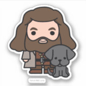 Cartoon Hagrid und Fang Character Art Aufkleber (Vorderseite)