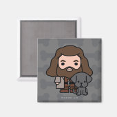Cartoon Hagrid und Fang Character Art Magnet (Vorderseite/Rückseite)