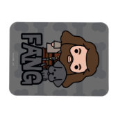 Cartoon Hagrid und Fang Character Art Magnet (Horizontal)
