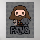 Cartoon Hagrid und Fang Character Art Poster (Vorne)