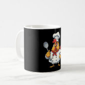 Cartoon-Hähnchen-Koch-Hahn-Chef-Küche  Kaffeetasse (Vorderseite Links)