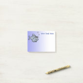 Cartoon-Haifisch 4x3 Posten-es-Anmerkung Post-it Klebezettel (Auf Schreibtisch)