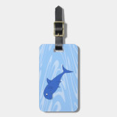 Cartoon-Haifisch Gepäckanhänger (Vorderseite vertikal)