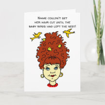 Cartoon Hair Cut Birds Nest