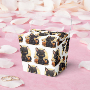 Cartoon Halloween Black Cat Geschenkschachtel