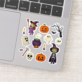 Cartoon Halloween Sticker Collection