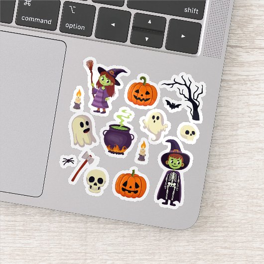 Cartoon Halloween Sticker Collection (Detail)