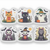 Cartoon Halloween Sticker Set (Vorderseite)