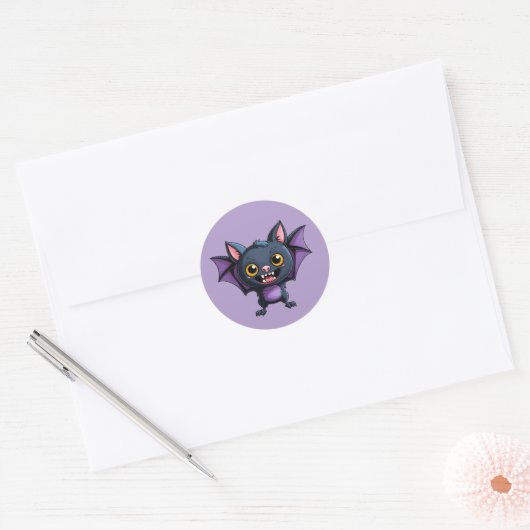 Cartoon Halloween Winged Vampire Bat Stickers (Umschlag)