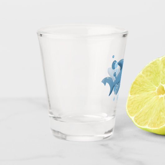 Cartoon Hammerhead Schnapsglas (Links)