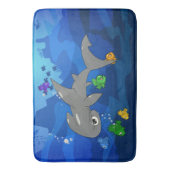 Cartoon Hammerhead Shark Badematte (Vorderseite Vertikal)