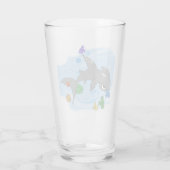 Cartoon Hammerhead Shark Glas (Rückseite)