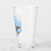 Cartoon Hammerhead Shark Glas (Links)
