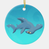 Cartoon Hammerhead Shark Keramik Ornament (Vorne)