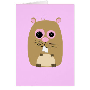 Cartoon Hamster Card