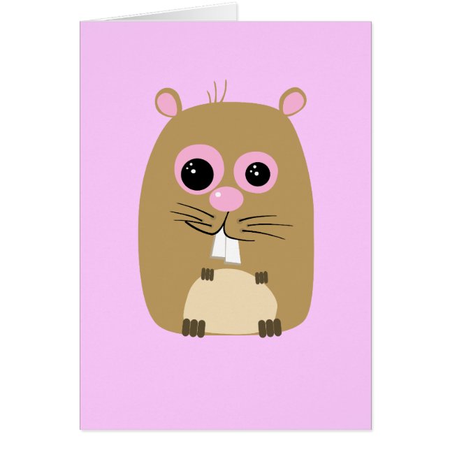 Cartoon Hamster Card (Vorne)