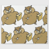 Cartoon Hamster Geschenkpapier (Flach)