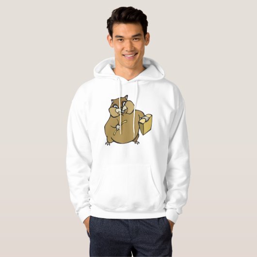 Cartoon Hamster Hoodie (Vorne ganz)