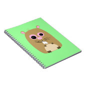 Cartoon Hamster Notebook Notizblock (Rechte Seite)