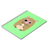 Cartoon Hamster Notebook Notizblock (Linke Seite)