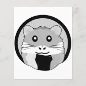 Cartoon Hamster Scarfed Joy Flyer (Hinten)