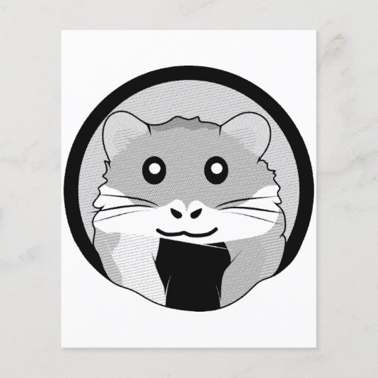 Cartoon Hamster Scarfed Joy Flyer (Vorne)