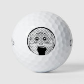 Cartoon Hamster Scarfed Joy Golfball (Vorderseite)