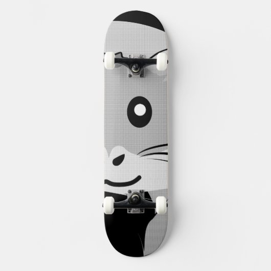 Cartoon Hamster Scarfed Joy Skateboard (Vorderseite)