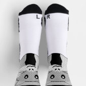 Cartoon Hamster Scarfed Joy Socken (Oben)