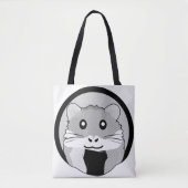 Cartoon Hamster Scarfed Joy Tasche (Vorderseite)