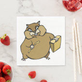 Cartoon Hamster Serviette (Beispiel)