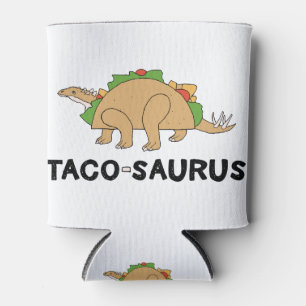 Cartoon Hand Drawn Taco Dinosaur Tacosaurus Rex Dosenkühler