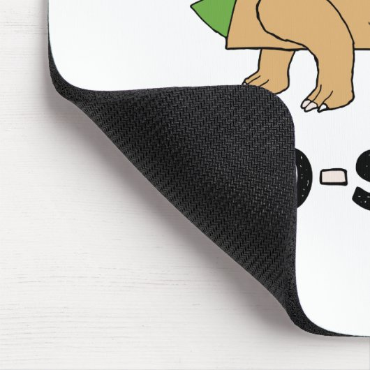Cartoon Hand Drawn Taco Dinosaur Tacosaurus Rex Mousepad (Ecke)
