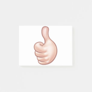 Cartoon-Hand Post-it Klebezettel