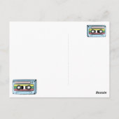 Cartoon Handgezogenes Kassettenband (vermischen) Postkarte (Rückseite)