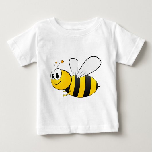 Cartoon Happy Lächeln Biene Baby T-shirt (Vorderseite)