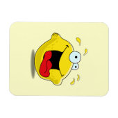 Cartoon Happy Lemon Magnet (Horizontal)