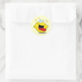 Cartoon Happy Lemon Sticker (Tasche)