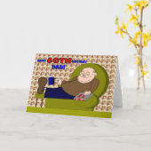 Cartoon Happy Sixtieth Birthday Vater Card Karte (Gelbe Blume)