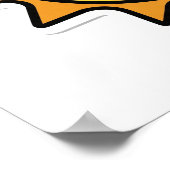 Cartoon Happy Sun Poster (Ecke)