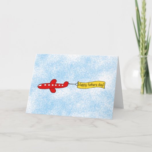 Cartoon "Happy Vathers Day" Karte (Vorderseite)