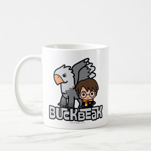 Cartoon Harry Potter and Buckbeak Kaffeetasse (Links)