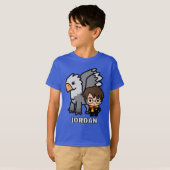 Cartoon Harry Potter and Buckbeak T-Shirt (Vorne ganz)