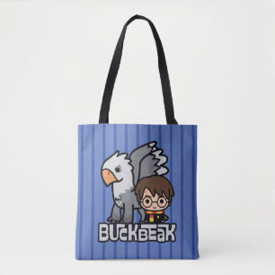 Cartoon Harry Potter and Buckbeak Tasche